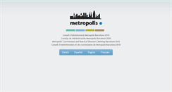 Desktop Screenshot of barcelona2010.metropolis.org