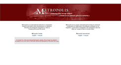Desktop Screenshot of canada.metropolis.net